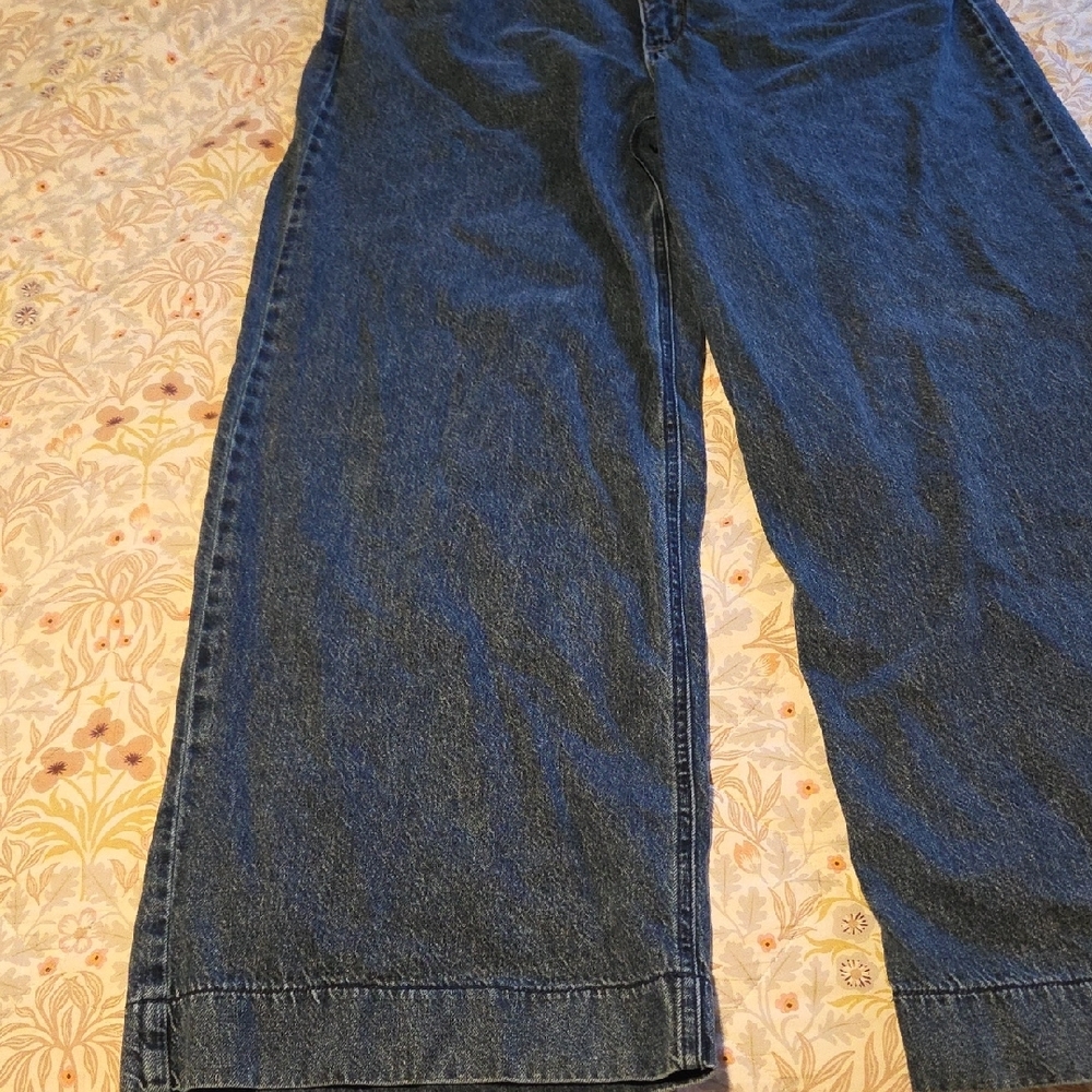 Democracy Wide Leg Blue Jeans Size 16 - Picture 5 of 7